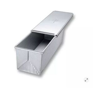 USA commercial Silver Bread Loaf Pan with Lid 9”x4”